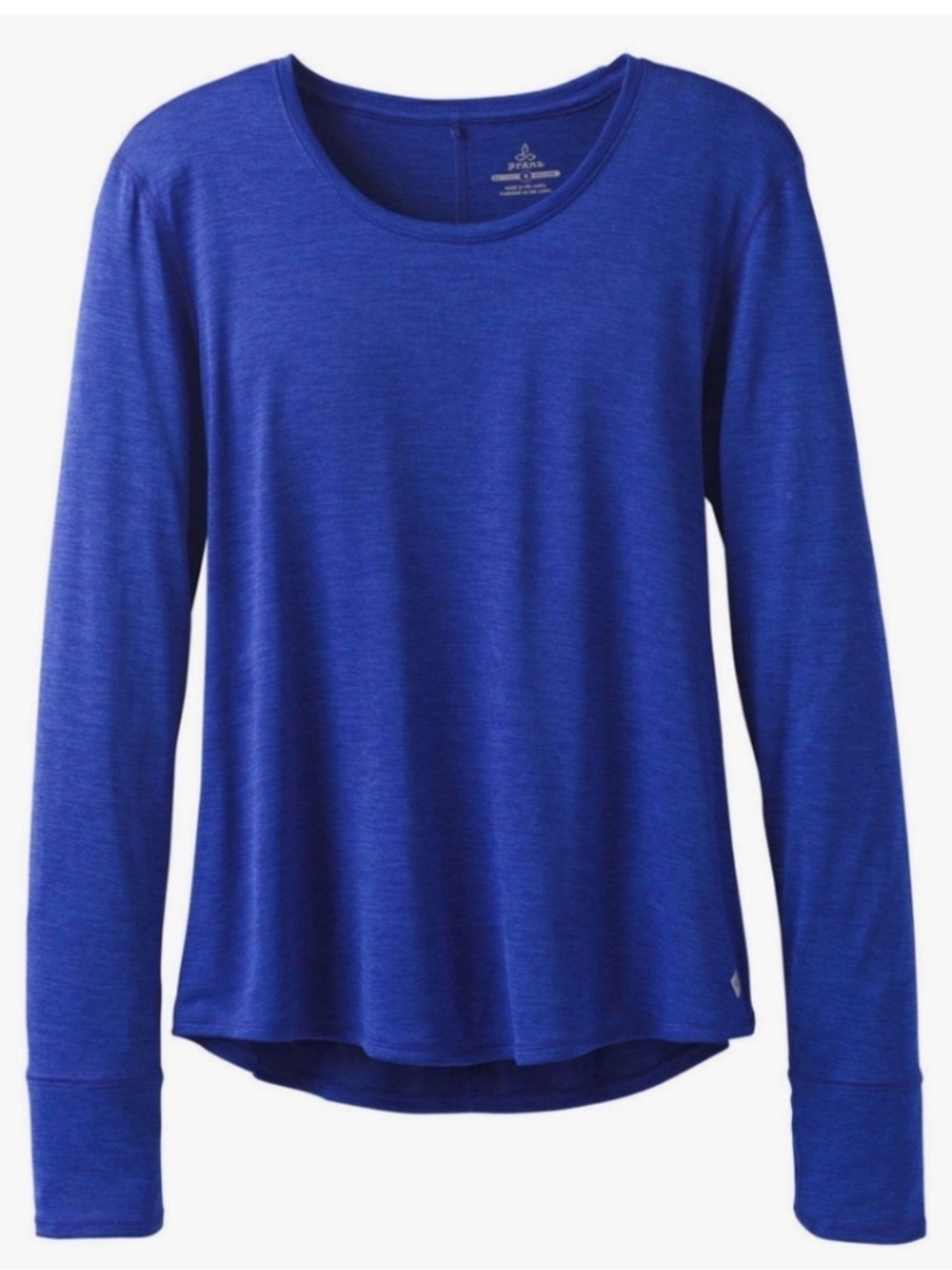 prAna Women's Cobalt Revere Long Sleeve Tee Size Large